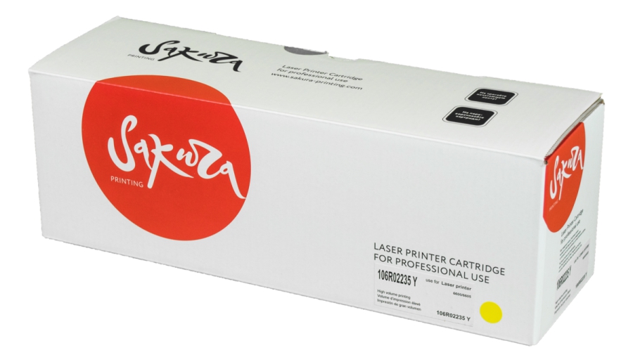 Картридж SAKURA 106R02235 для Xerox Phaser 6600/WC 6605 , желтый, 6000 к.
Картридж SAKURA 106R02235 для Xerox Phaser 6600/WC 6605 , желтый, 6000 к.