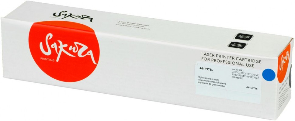 Картридж SAKURA 44469716 для OKI C310/C330/C510/C530/MC351/MC352/MC361/MC362/MC561/MC562, синий, 2000 к.
Картридж SAKURA 44469716 для OKI C310/C330/C510/C530/MC351/MC352/MC361/MC362/MC561/MC562, синий, 2000 к.