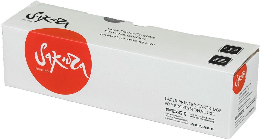 Картридж SAKURA 45807102/45807119 для OKI B412dn/B432dn/B512dn/MB472dnw/MB492dn/MB562dnw, черный, 3 000 к.
Картридж SAKURA 45807102/45807119 для OKI B412dn/B432dn/B512dn/MB472dnw/MB492dn/MB562dnw, черный, 3 000 к.