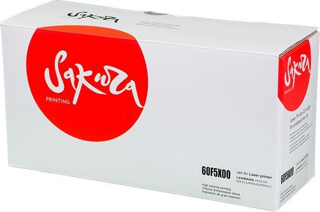 Картридж SAKURA 60F5X00/60F5XA0 для Lexmark MX510/511/611, черный, 20 000 к.
Картридж SAKURA 60F5X00/60F5XA0 для Lexmark MX510/511/611, черный, 20 000 к.