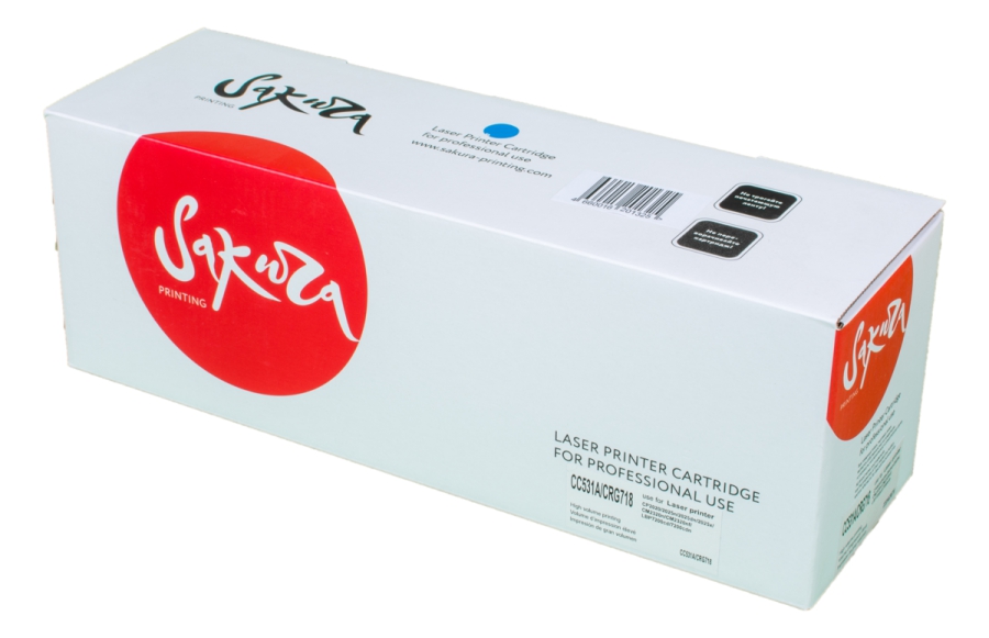 Картридж SAKURA CC531A/CRG718C для HPColor LaserJet CM2320fxiMFP/CM2320nMFP/ CM2320nfMFP/CP2025/CP2025n/CP2025dn/CP2025x,CANON LBP 7200/7200cn/iC MF8330/8350Cdn, голубой, 2800 к.
Картридж SAKURA CC531A/CRG718C для HPColor LaserJet CM2320fxiMFP/CM2320nMFP/ CM2320nfMFP/CP2025/CP2025n/CP2025dn/CP2025x,CANON LBP 7200/7200cn/iC MF8330/8350Cdn, голубой, 2800 к.
