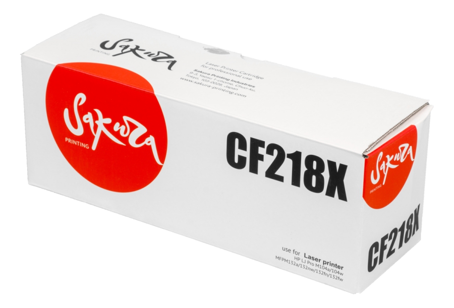 Картридж SAKURA CF218X для HP, черный, 5000 к.
Картридж SAKURA CF218X для HP, черный, 5000 к.