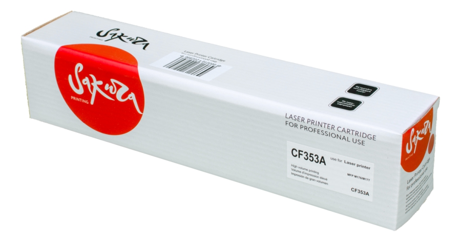 Картридж SAKURA CF353A для HP MFP M176/M177, пурпурный, 1000 к.
Картридж SAKURA CF353A для HP MFP M176/M177, пурпурный, 1000 к.