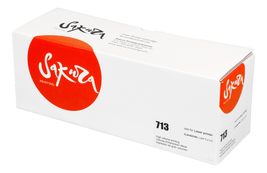 Картридж SAKURA CRG713 для Canon, черный, 2000 к.
Картридж SAKURA CRG713 для Canon, черный, 2000 к.