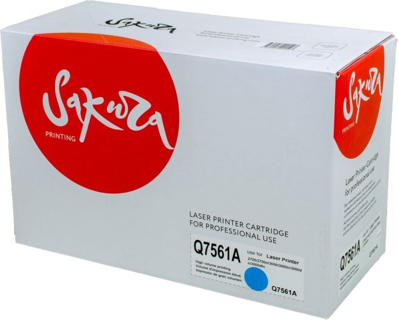 Картридж SAKURA Q7561A для HP Color LaserJet 2700/2700n/3000/3000n/3000dn/3000dtn, синий, 3500 к.
Картридж SAKURA Q7561A для HP Color LaserJet 2700/2700n/3000/3000n/3000dn/3000dtn, синий, 3500 к.