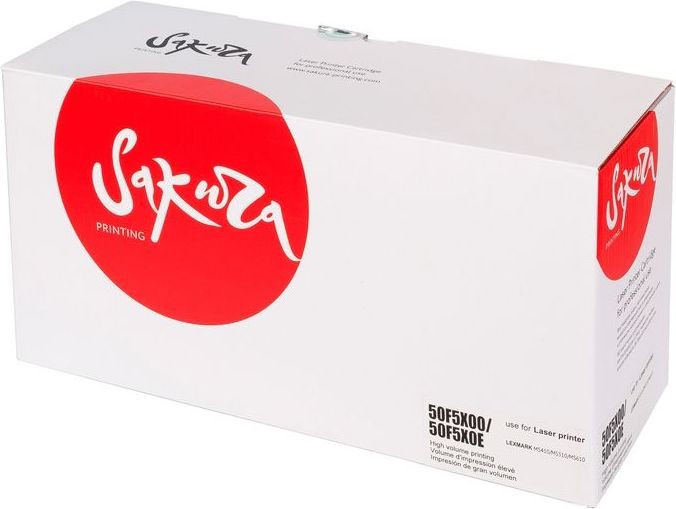 Картридж SAKURA SA50F5X00/50F5X0E для Lexmark MS410/MS510/MS610, черный, 10 000 к.
Картридж SAKURA SA50F5X00/50F5X0E для Lexmark MS410/MS510/MS610, черный, 10 000 к.