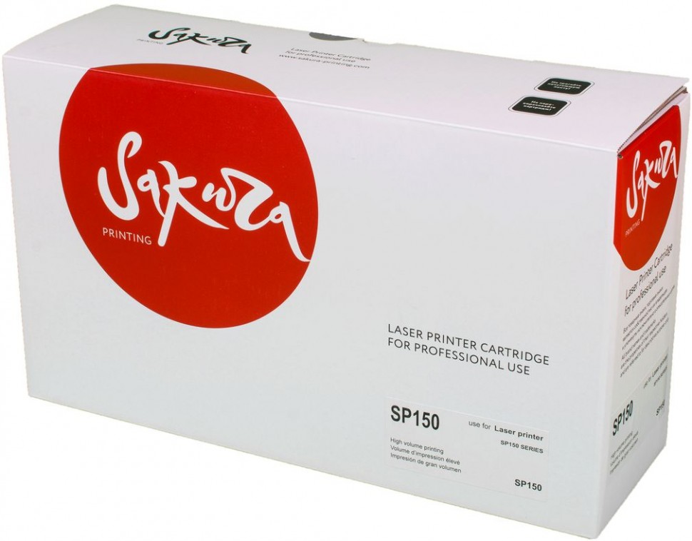 Картридж SAKURA SP150HE для Ricoh SP 150/150SU SP150LE, черный, 1500 к.
Картридж SAKURA SP150HE для Ricoh SP 150/150SU SP150LE, черный, 1500 к.