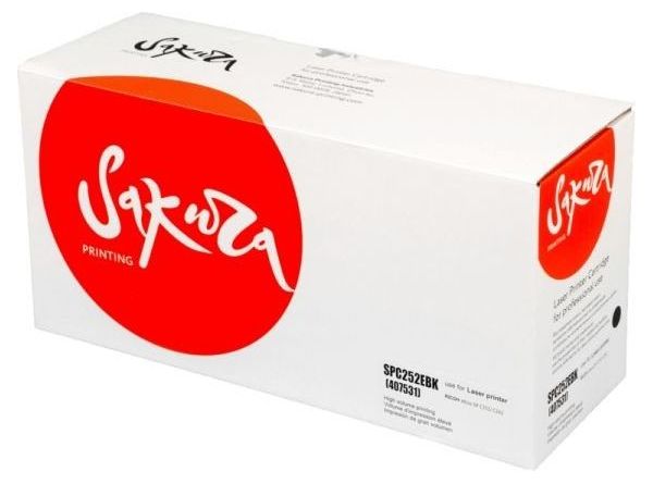 Картридж SAKURA SPC252EBK (407531) для Ricoh, черный, 4500 к.
Картридж SAKURA SPC252EBK (407531) для Ricoh, черный, 4500 к.