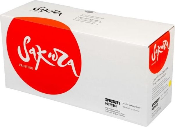 Картридж SAKURA SPC252EY (407534) для Ricoh, желтый, 4000 к.
Картридж SAKURA SPC252EY (407534) для Ricoh, желтый, 4000 к.