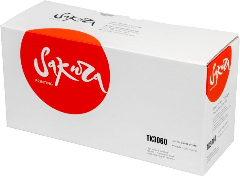Картридж SAKURA TK3060 для Kyocera Mita, черный, 14500 к.
Картридж SAKURA TK3060 для Kyocera Mita, черный, 14500 к.