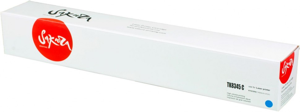Картридж SAKURA TK8345C для Kyocera TASKalfa 2552ci, синий, 12 000 к.
Картридж SAKURA TK8345C для Kyocera TASKalfa 2552ci, синий, 12 000 к.