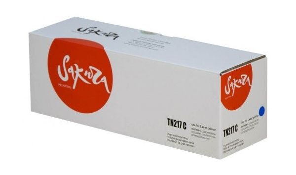 Картридж SAKURA TN217C для Brother DCP-L3550CDW/ DCP-L3550/ HL-L3230CDW/ HL-L3230/ MFC-L3770CDW/ MFC-L3770, синий, 2300 к.
Картридж SAKURA TN217C для Brother DCP-L3550CDW/ DCP-L3550/ HL-L3230CDW/ HL-L3230/ MFC-L3770CDW/ MFC-L3770, синий, 2300 к.