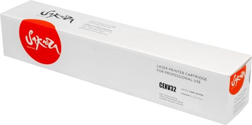 Тонер-туба SAKURA CEXV32 для Canon, черный, 19400к.
Тонер-туба SAKURA CEXV32 для Canon, черный, 19400к.
