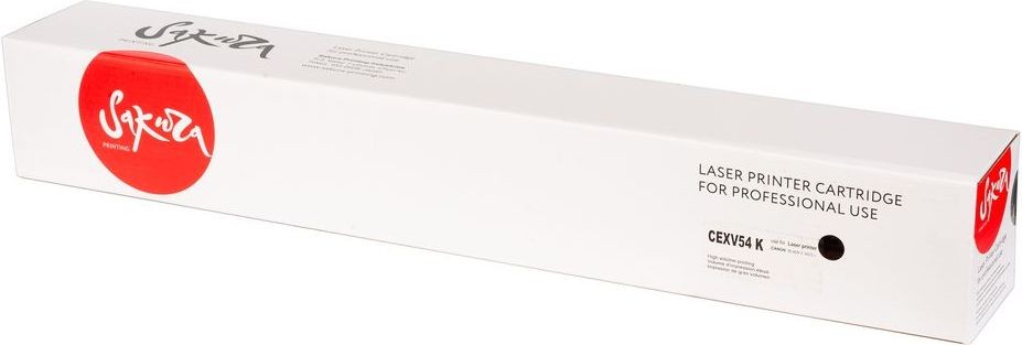 Тонер-туба SAKURA CEXV54BK для Canon imageRUNNER C3025/ C3025i, черный, 15500 к.
Тонер-туба SAKURA CEXV54BK для Canon imageRUNNER C3025/ C3025i, черный, 15500 к.