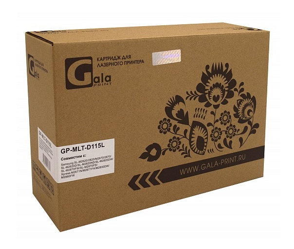 Картридж MLT-D115L (для аппаратов, выпущенных до 01.07.2017) 3000 копий GalaPrint, Черный
Картридж MLT-D115L (для аппаратов, выпущенных до 01.07.2017) 3000 копий GalaPrint, Черный