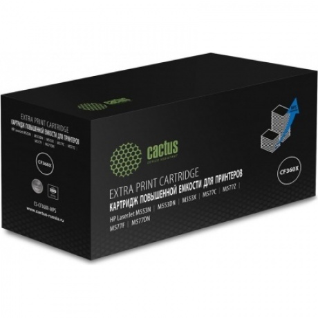 Картридж лазерный Cactus CS-CF360X-MPS черный (19000стр.) для HP CLJ M552dn/M553dn/M553N/M553x
Картридж лазерный Cactus CS-CF360X-MPS черный (19000стр.) для HP CLJ M552dn/M553dn/M553N/M553x