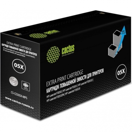 Картридж лазерный Cactus CS-CE505X-MPS черный (13000стр.) для HP LaserJet P2050 /P2055 /P2055D/ P2055DN / P2055X
Картридж лазерный Cactus CS-CE505X-MPS черный (13000стр.) для HP LaserJet P2050 /P2055 /P2055D/ P2055DN / P2055X