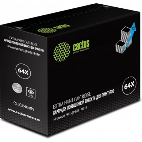 Картридж лазерный Cactus CS-CC364X-MPS черный (30000стр.) для HP LJ P4015/P4515
Картридж лазерный Cactus CS-CC364X-MPS черный (30000стр.) для HP LJ P4015/P4515