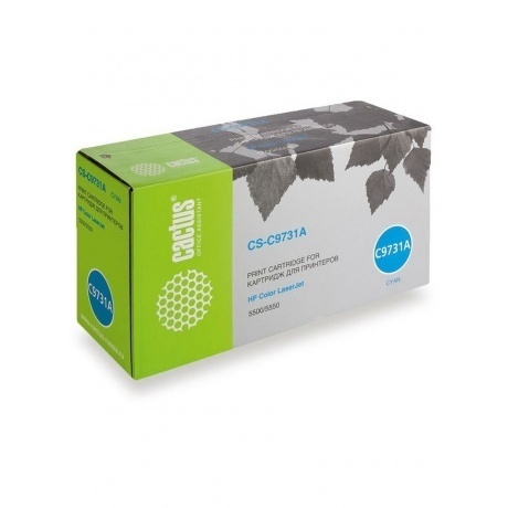 Картридж лазерный Cactus CS-C9731AR голубой (13000стр.) для HP CLJ 5500/5550
Картридж лазерный Cactus CS-C9731AR голубой (13000стр.) для HP CLJ 5500/5550