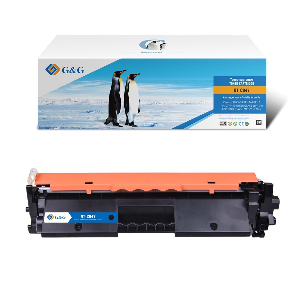 Картридж лазерный G&G NT-C047 черный (1600стр.) для Canon Canon i-SENSYS LBP113w;LBP112;MF112/MF113w
Картридж лазерный G&G NT-C047 черный (1600стр.) для Canon Canon i-SENSYS LBP113w;LBP112;MF112/MF113w