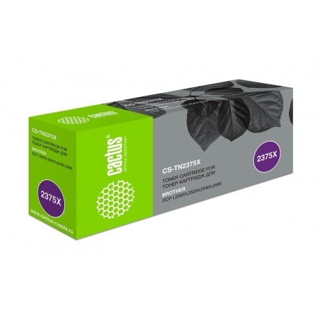 Картридж лазерный Cactus CS-TN2375X черный (5200стр.) для Brother DCP L2500/L2520/L2540/L2560
Картридж лазерный Cactus CS-TN2375X черный (5200стр.) для Brother DCP L2500/L2520/L2540/L2560
