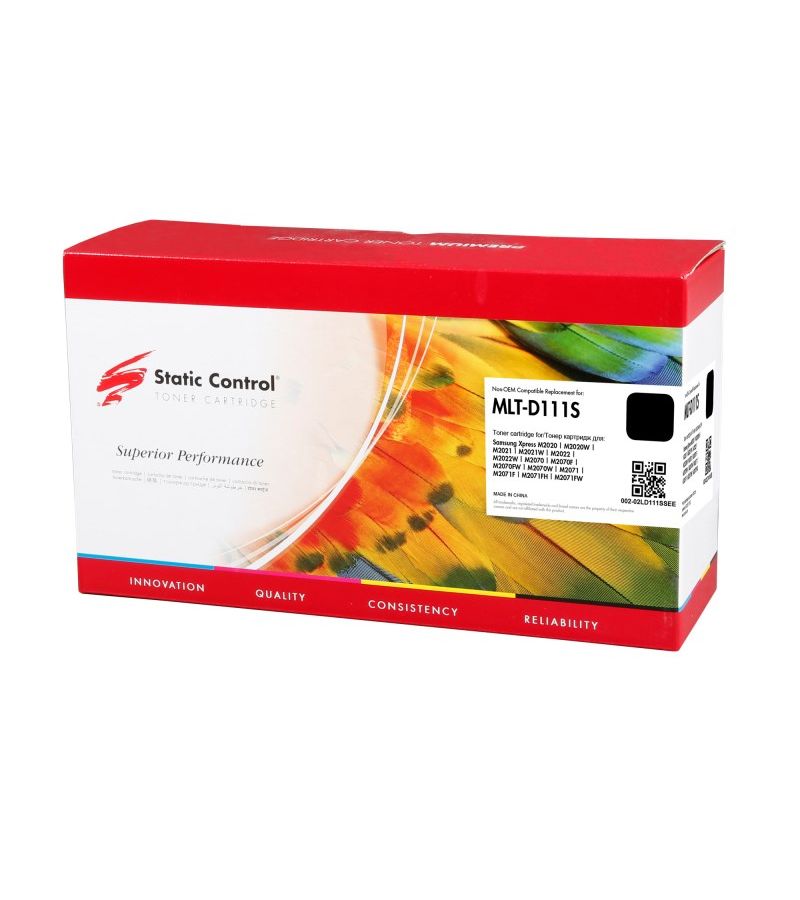 Картридж лазерный Static Control 002-02LD111SSEE MLT-D111S черный (1000стр.) для Samsung Xpress M2022/M2020/M2021/M2020W/M2070
Картридж лазерный Static Control 002-02LD111SSEE MLT-D111S черный (1000стр.) для Samsung Xpress M2022/M2020/M2021/M2020W/M2070
