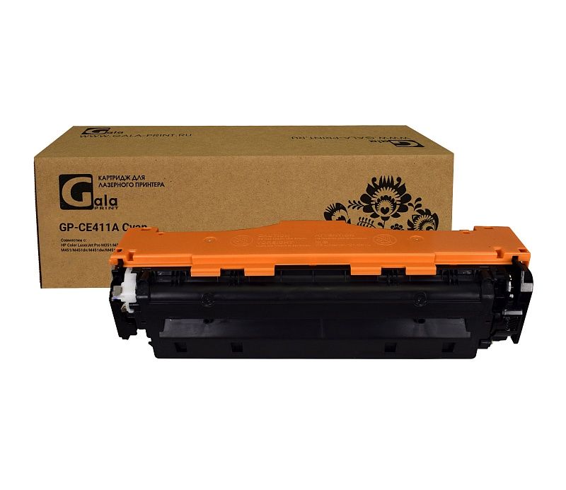 Картридж GP-CE411A (№305A) для принтеров HP Color LaserJet Pro M351/M351a/M357/M375/M375nw/M451/M451dn/M451dw/M451nw/M475/M475dn/M475dw Cyan 2600 копий GalaPrint, Голубой
Картридж GP-CE411A (№305A) для принтеров HP Color LaserJet Pro M351/M351a/M357/M375/M375nw/M451/M451dn/M451dw/M451nw/M475/M475dn/M475dw Cyan 2600 копий GalaPrint, Голубой