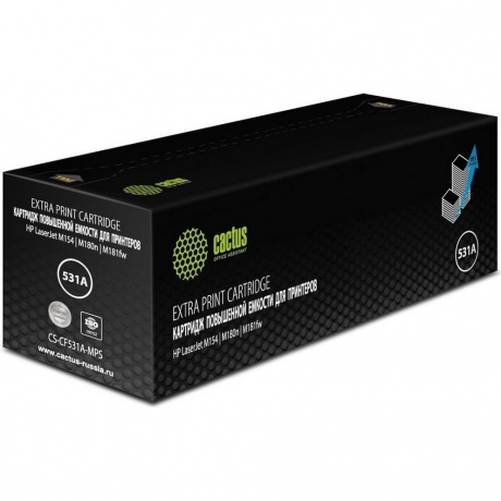 Картридж лазерный Cactus CS-CF531A-MPS голубой (2700стр.) для HP LaserJetM154/M180n/M181fw уцененный
Картридж лазерный Cactus CS-CF531A-MPS голубой (2700стр.) для HP LaserJetM154/M180n/M181fw уцененный