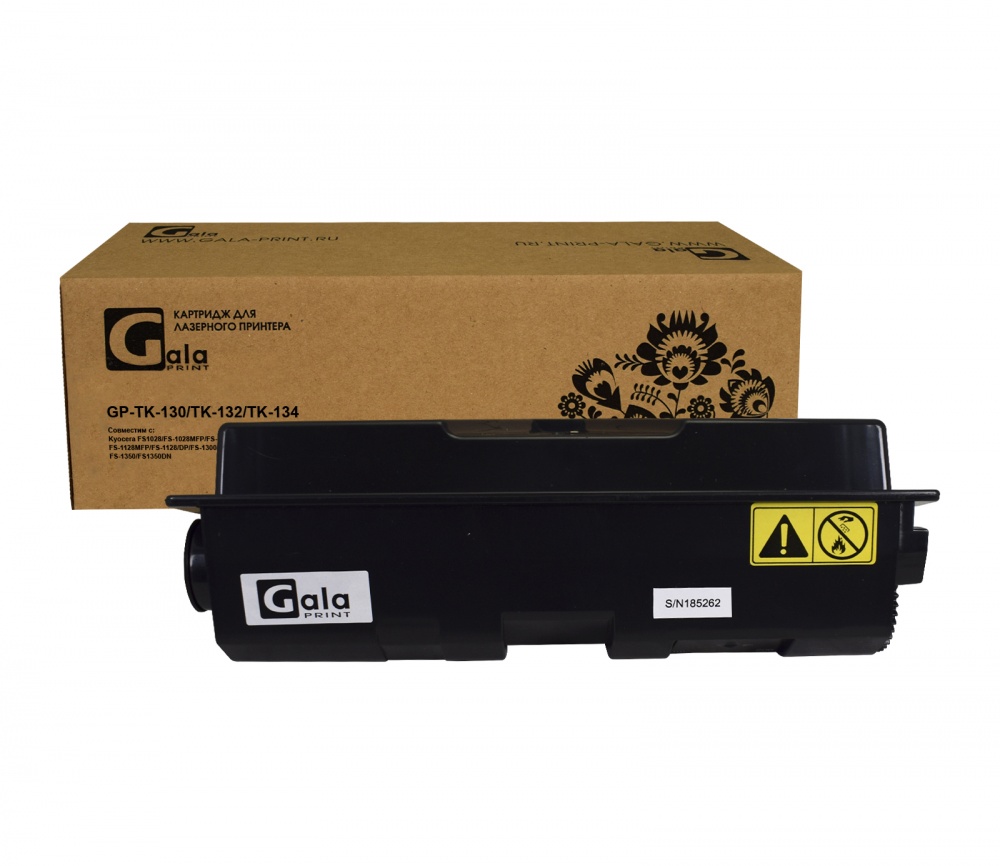 Тонер-туба TK-130/TK-132/TK-134 7200 копий GalaPrint
Тонер-туба TK-130/TK-132/TK-134 7200 копий GalaPrint