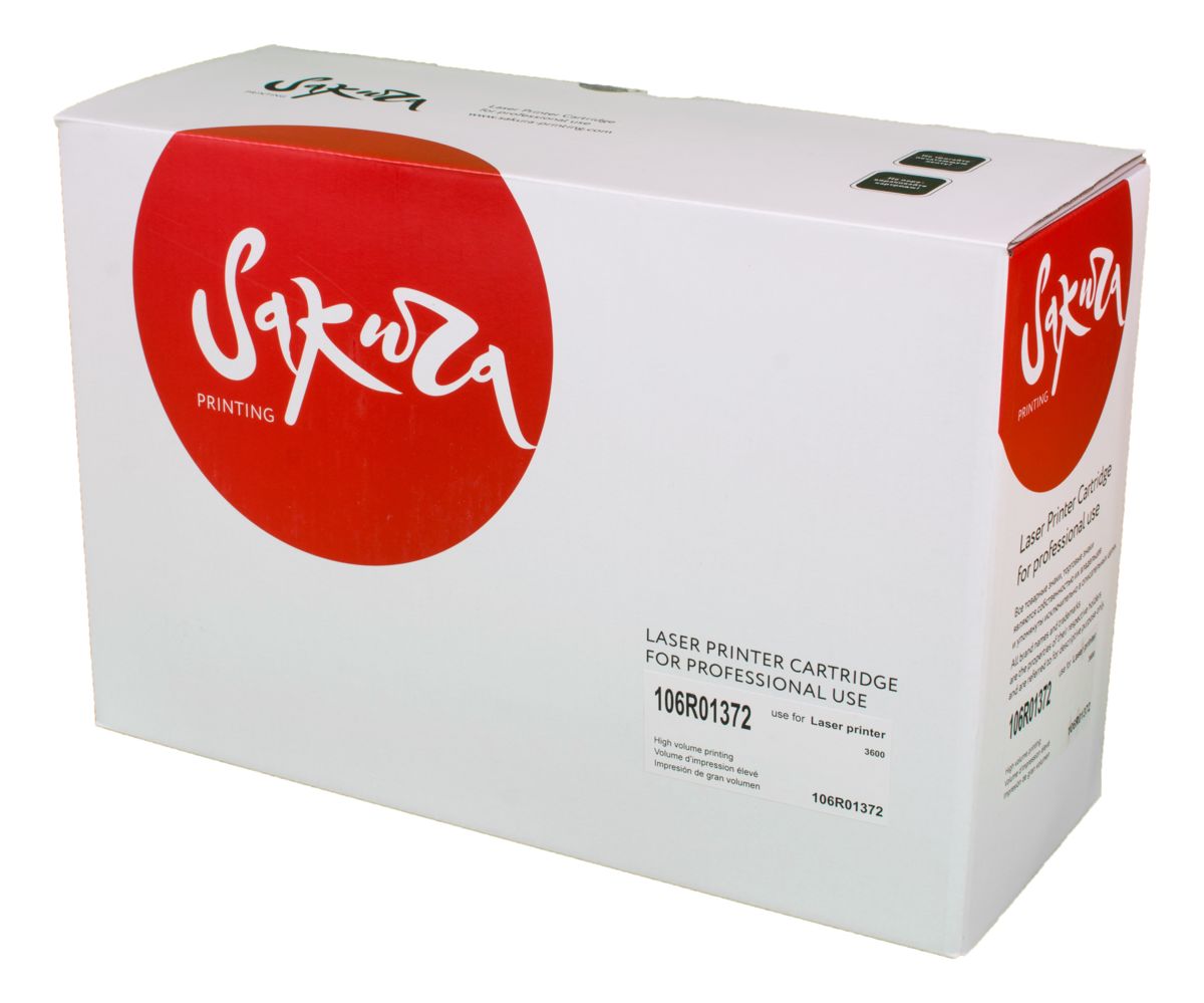 Картридж SAKURA 106R01372 для XEROX, черный, 20000 к. Phaser3600
Картридж SAKURA 106R01372 для XEROX, черный, 20000 к. Phaser3600
