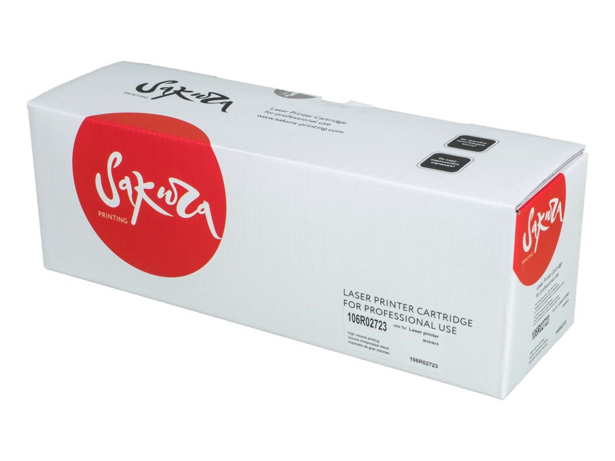 Картридж SAKURA 106R02723 для XEROX, черный, 14100 к. Phaser3610/WC3615
Картридж SAKURA 106R02723 для XEROX, черный, 14100 к. Phaser3610/WC3615
