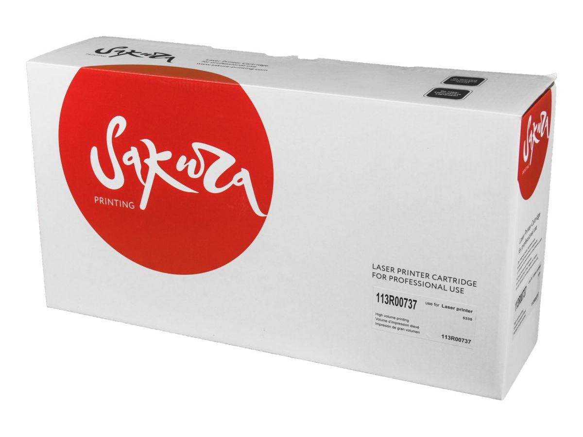 Картридж SAKURA 113R00737 для XEROX, черный, 10000 к. Phaser5335
Картридж SAKURA 113R00737 для XEROX, черный, 10000 к. Phaser5335