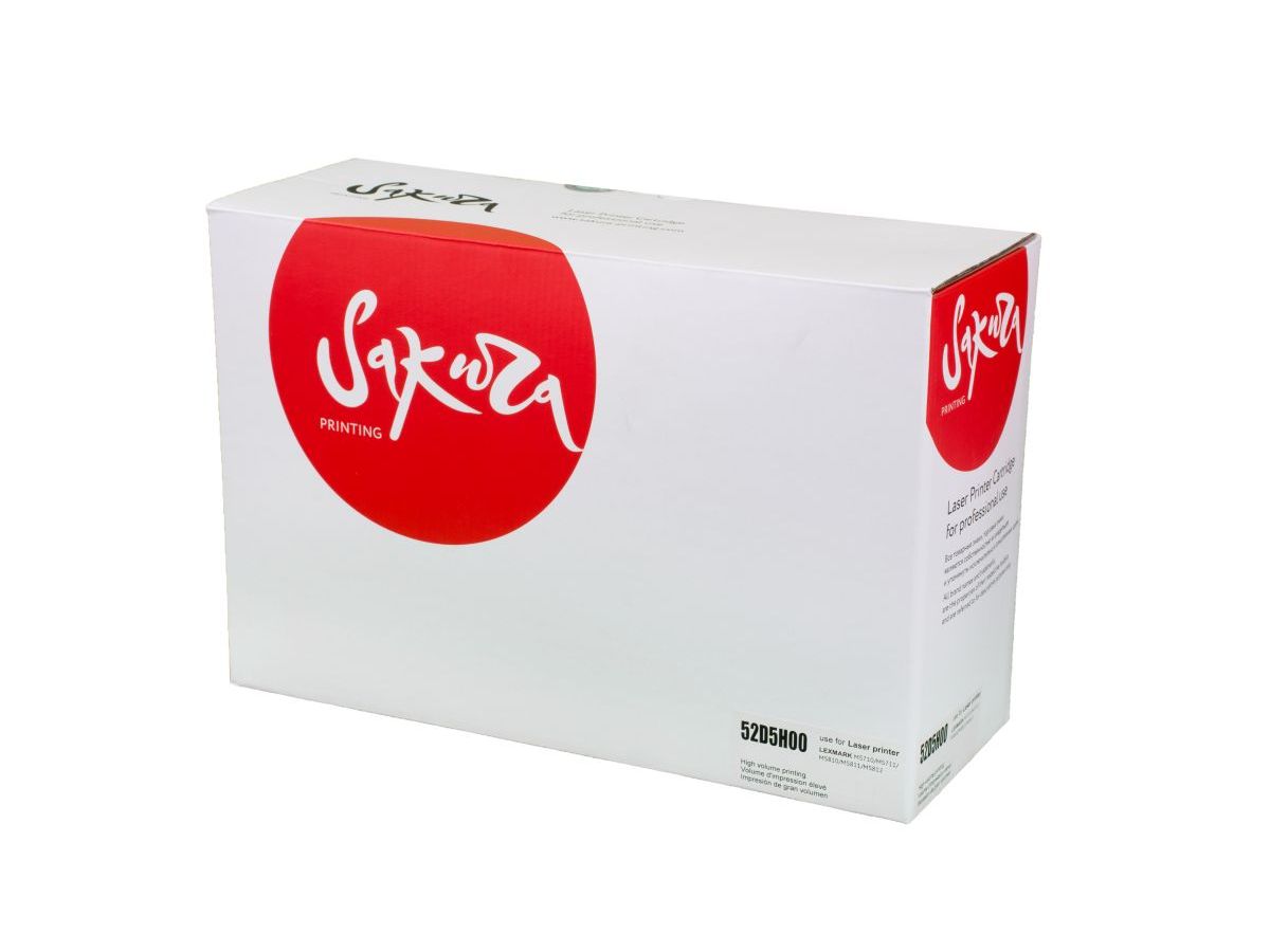 Картридж SAKURA 52D5H00 для Lexmark, черный, 25000 к. MS711/MS811/MS812/MS710/MS810
Картридж SAKURA 52D5H00 для Lexmark, черный, 25000 к. MS711/MS811/MS812/MS710/MS810