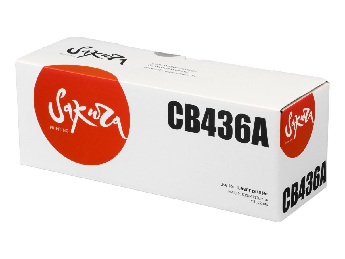 Картридж SAKURA CB436A для HP, черный, 2000 к. LJ P1505/LJ M1120mfp/LJ M1522mfp
Картридж SAKURA CB436A для HP, черный, 2000 к. LJ P1505/LJ M1120mfp/LJ M1522mfp