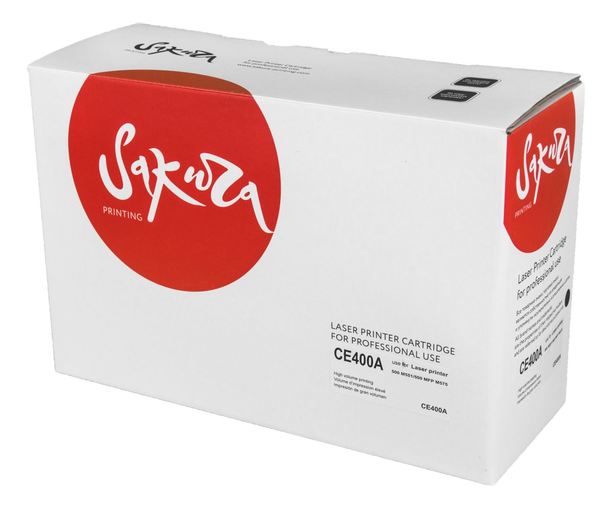 Картридж SAKURA CE400A для HP, черный, 5500 к. Ent500M551/Ent500M570/Ent500M575
Картридж SAKURA CE400A для HP, черный, 5500 к. Ent500M551/Ent500M570/Ent500M575