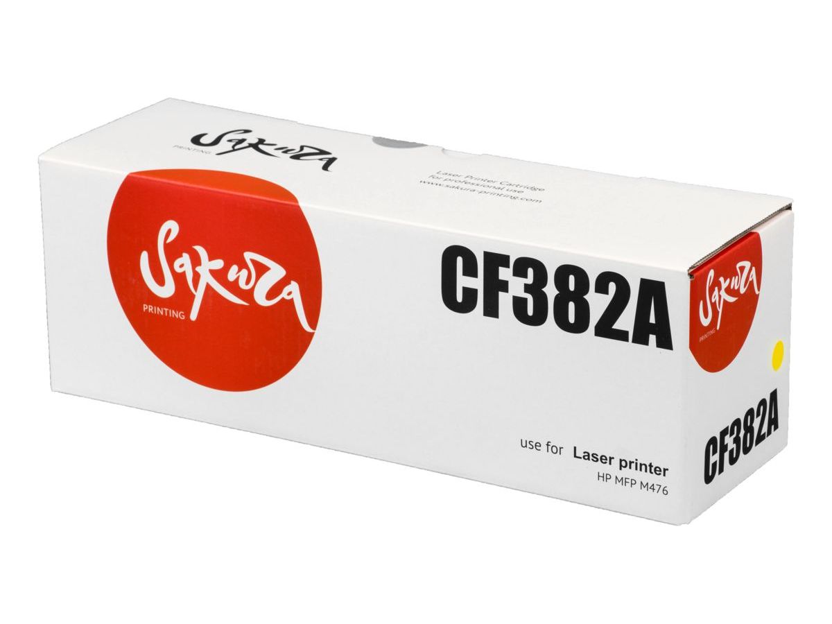 Картридж SAKURA CF382A для HP, желтый, 2700 к. MFP-M476
Картридж SAKURA CF382A для HP, желтый, 2700 к. MFP-M476