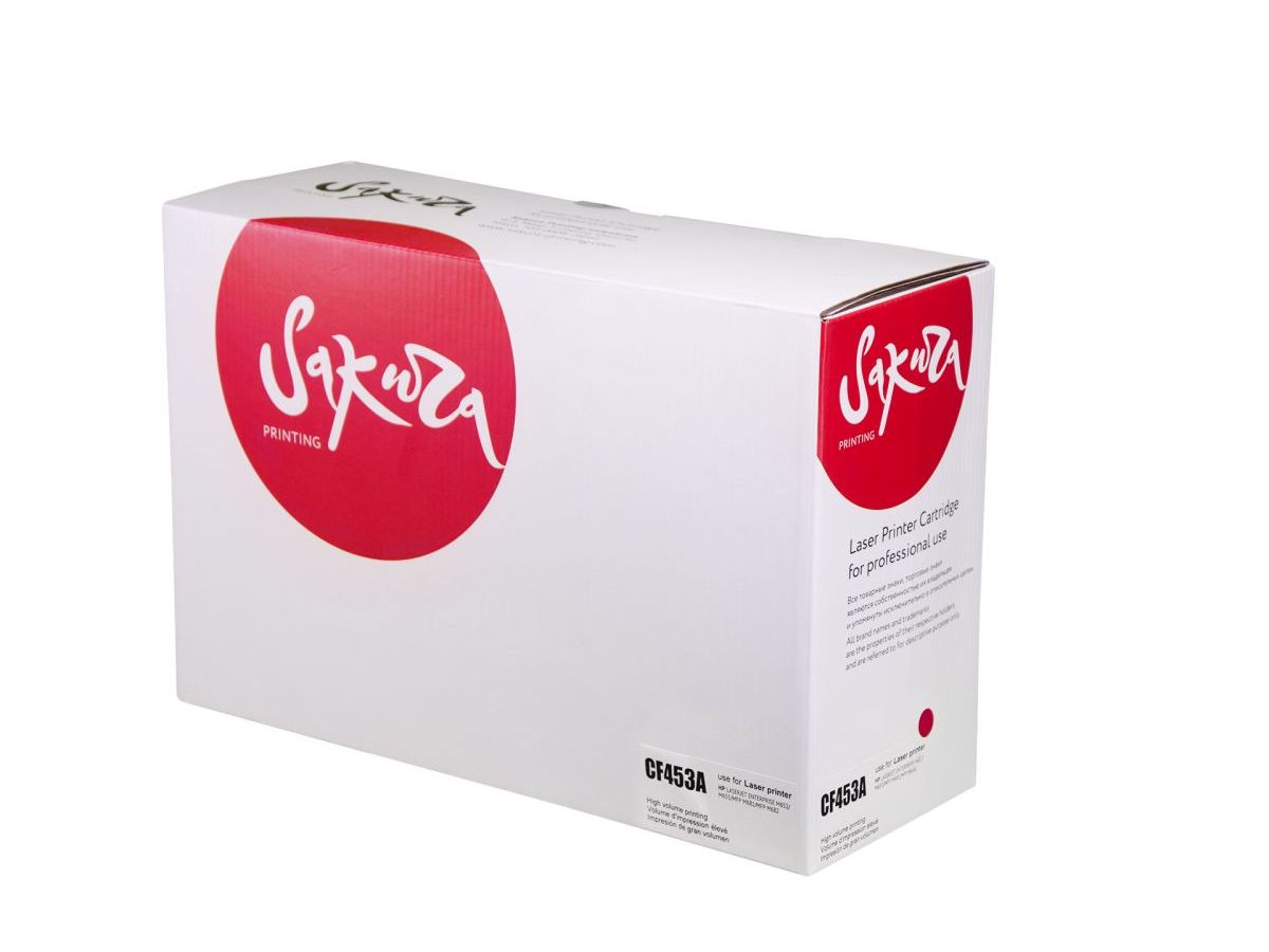 Картридж SAKURA CF453A для HP, пурпурный, 10500 к. LJ M652/LJ M653/LJ MFPM681/LJ MFPM682
Картридж SAKURA CF453A для HP, пурпурный, 10500 к. LJ M652/LJ M653/LJ MFPM681/LJ MFPM682
