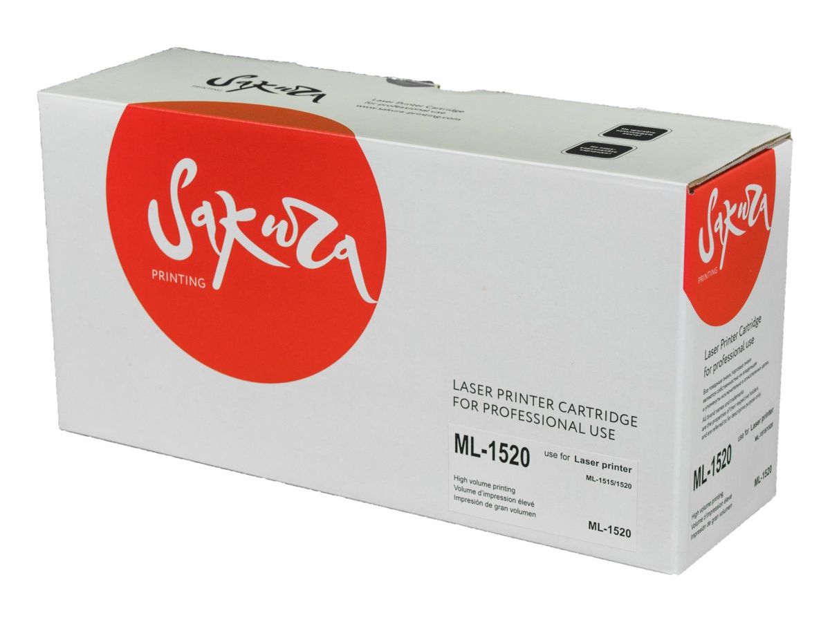 Картридж SAKURA ML1520 для Samsung, черный, 3000 к. ML-1520/ML-1520P
Картридж SAKURA ML1520 для Samsung, черный, 3000 к. ML-1520/ML-1520P