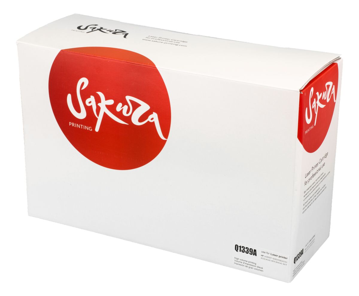 Картридж SAKURA Q1339A для HP, черный, 12000 к. LJ 4300
Картридж SAKURA Q1339A для HP, черный, 12000 к. LJ 4300