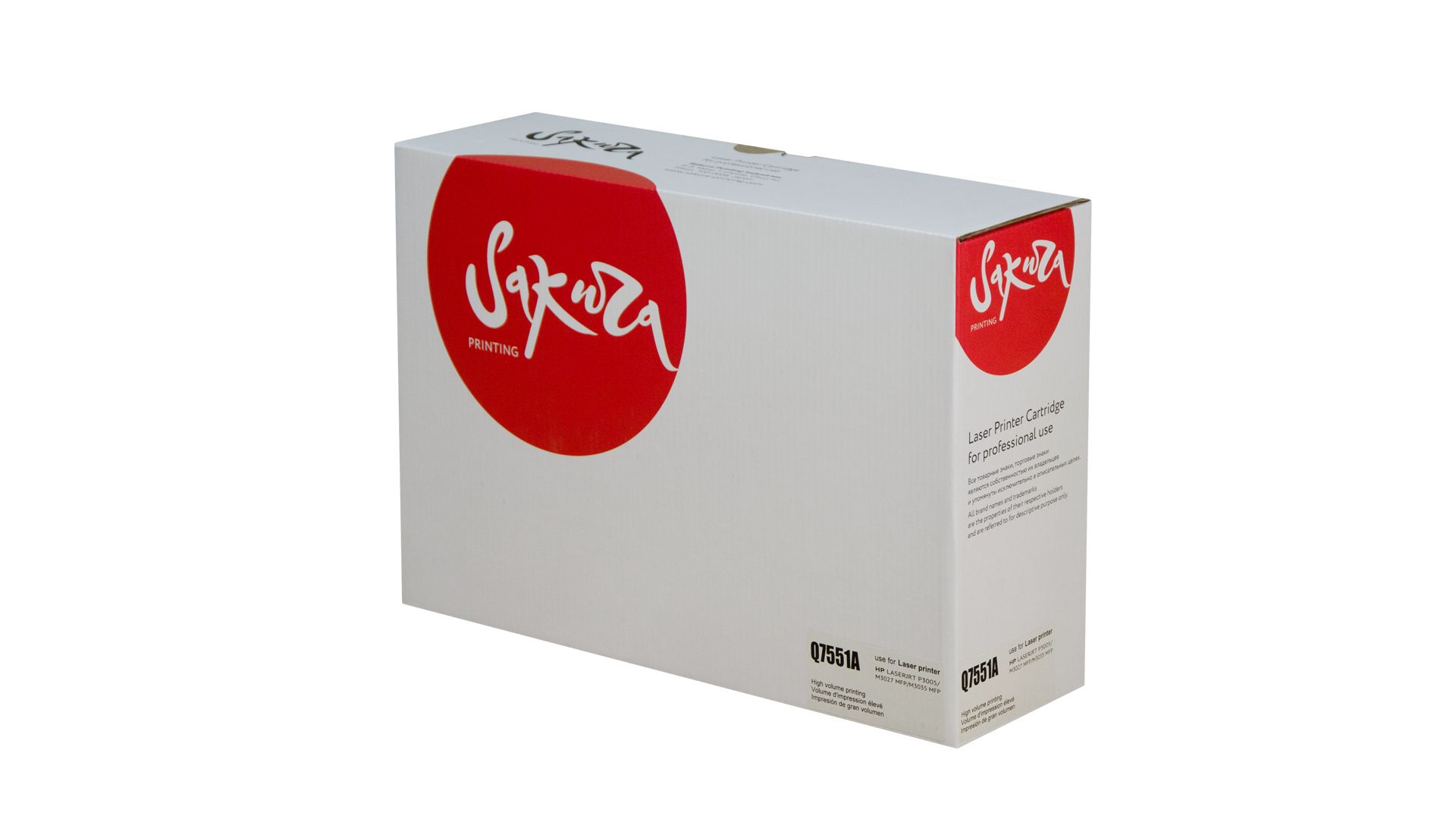 Картридж SAKURA Q7551A для HP, черный, 6000 к. P3005/P3005n/P3005d/P3005dn/3005x/M3027MFP/M3027xMFP/M3035MFP/M3035xsMF
Картридж SAKURA Q7551A для HP, черный, 6000 к. P3005/P3005n/P3005d/P3005dn/3005x/M3027MFP/M3027xMFP/M3035MFP/M3035xsMF