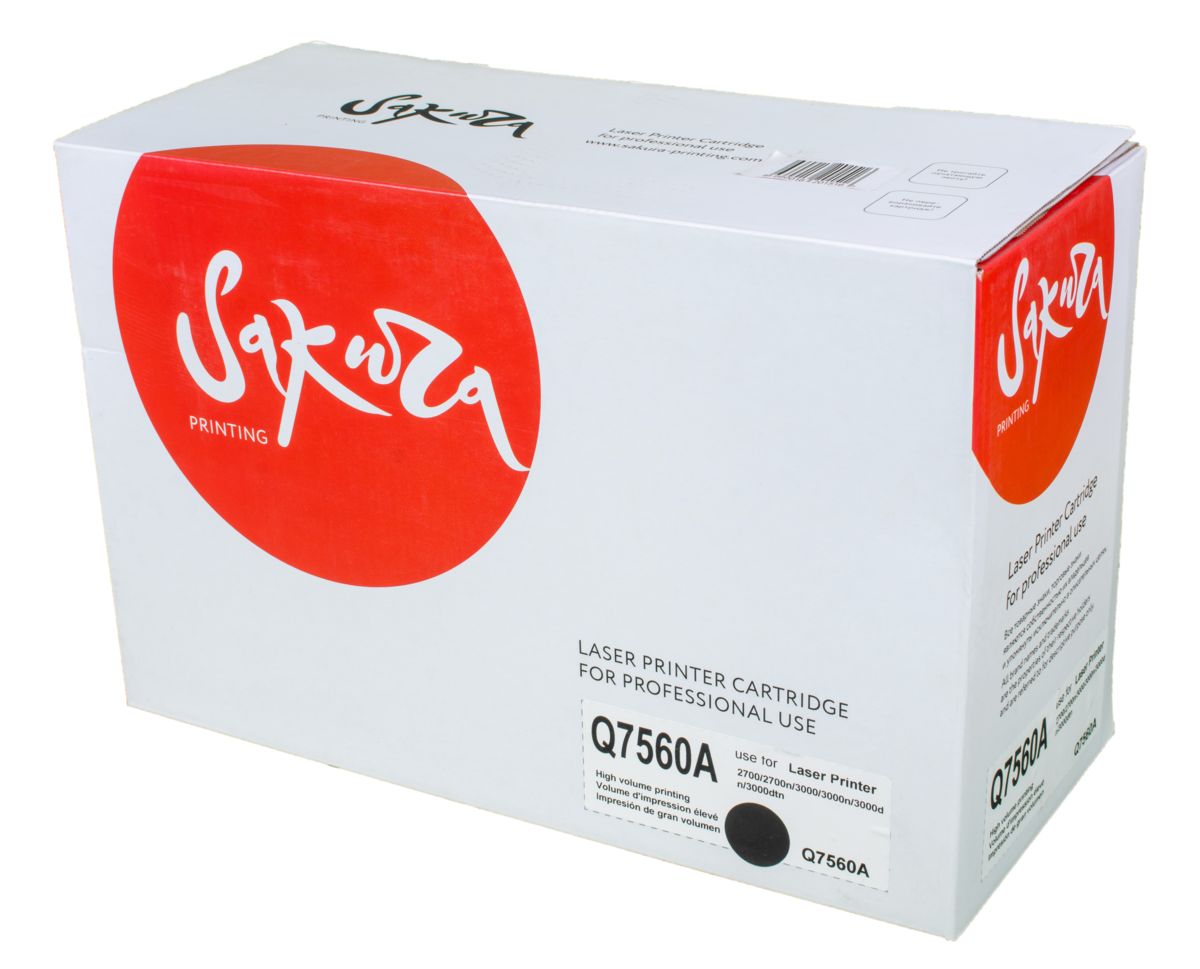 Картридж SAKURA Q7560A для HP, черный, 6500 к. LJ 2700/LJ 2700n/LJ 3000/LJ 3000n/LJ 3000dn/LJ 3000dtn
Картридж SAKURA Q7560A для HP, черный, 6500 к. LJ 2700/LJ 2700n/LJ 3000/LJ 3000n/LJ 3000dn/LJ 3000dtn