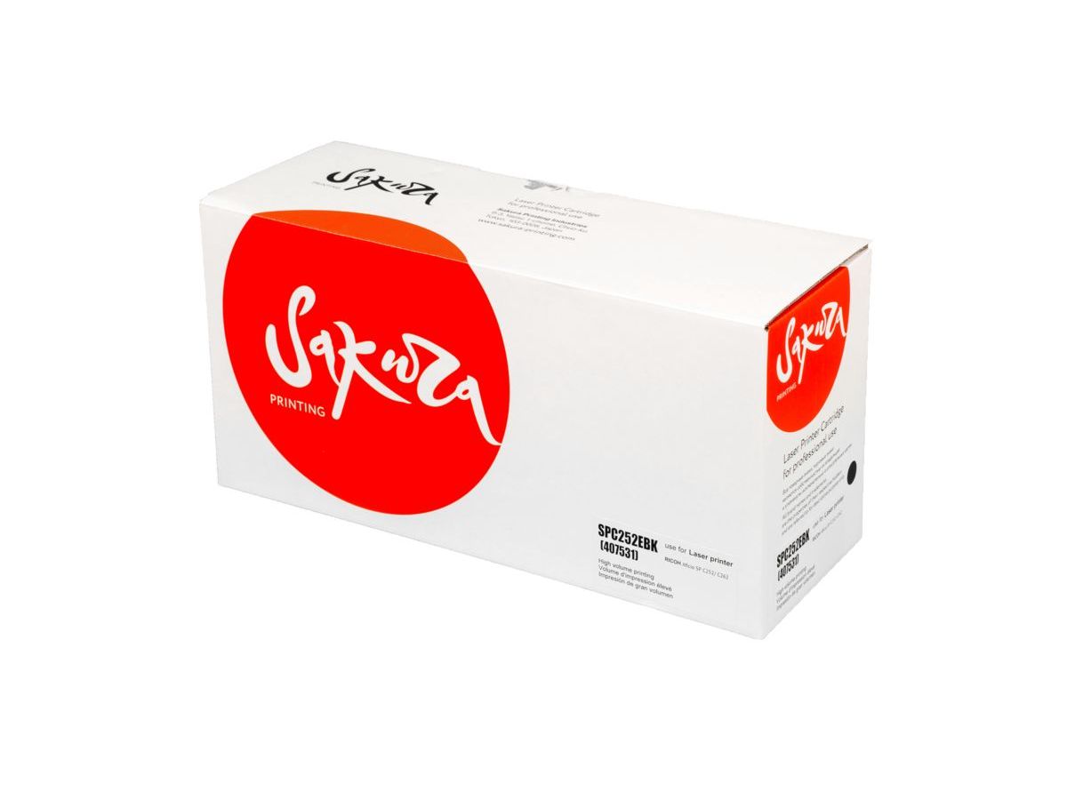 Картридж SAKURA SPC252EBK для Ricoh, черный, 4500 к. Aficio SPC252/SPC262
Картридж SAKURA SPC252EBK для Ricoh, черный, 4500 к. Aficio SPC252/SPC262