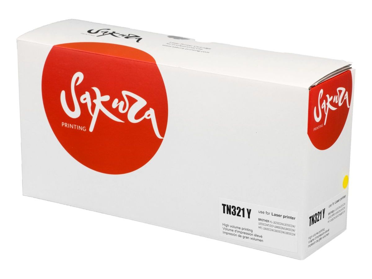 Картридж SAKURA TN321Y для Brother, желтый, 1500 к. HL-8250/HL-8350/DCP-8400/DCP-8450/MFC-8650
Картридж SAKURA TN321Y для Brother, желтый, 1500 к. HL-8250/HL-8350/DCP-8400/DCP-8450/MFC-8650