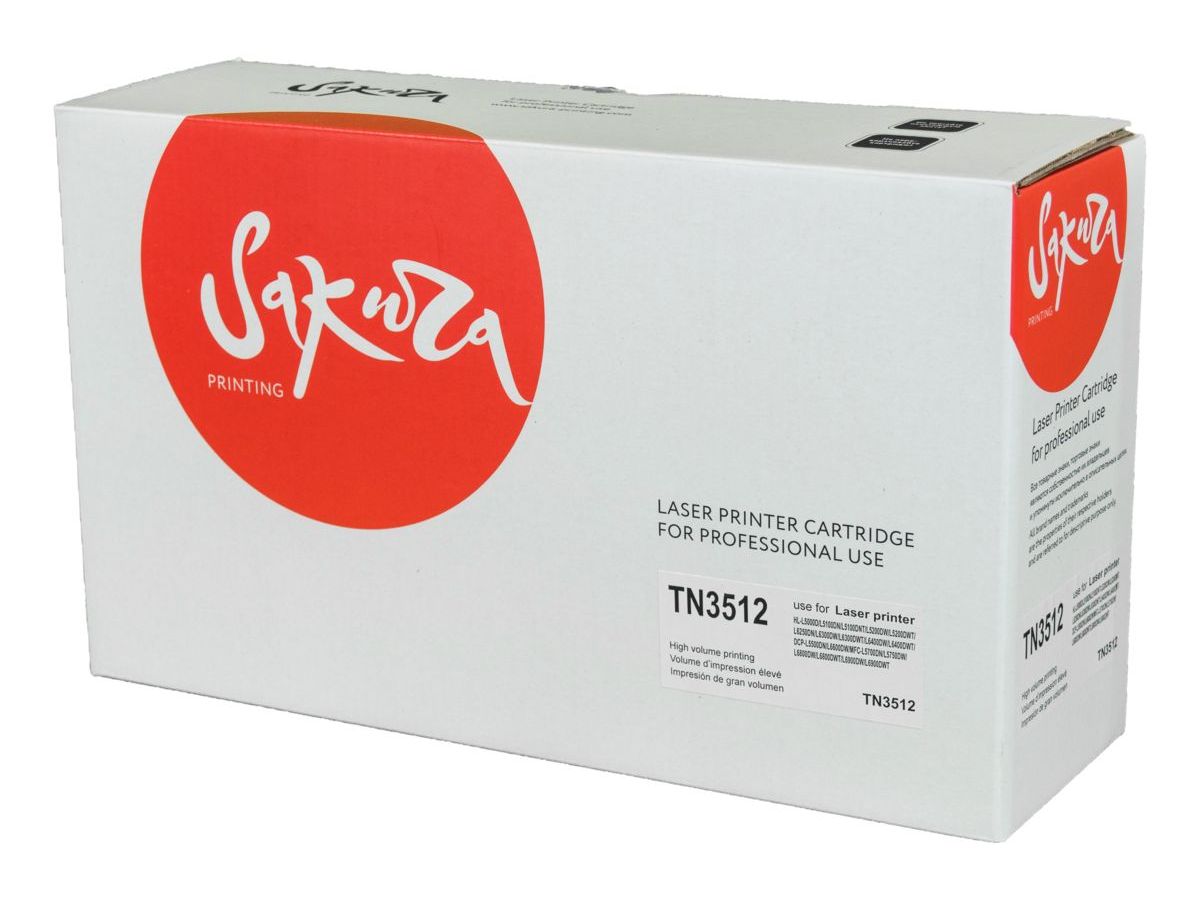 Картридж SAKURA TN3512 для Brother, черный, 12000 к. HL-L6250DN/HL-L6300DW/HL-L6300DWT/HL-L6400DW/HL-L6400DWT/DCP-L6600DW/MFC-L6800DW/MFC-L6800DWT/MFC-L6900DW/MFC-L6900DWT
Картридж SAKURA TN3512 для Brother, черный, 12000 к. HL-L6250DN/HL-L6300DW/HL-L6300DWT/HL-L6400DW/HL-L6400DWT/DCP-L6600DW/MFC-L6800DW/MFC-L6800DWT/MFC-L6900DW/MFC-L6900DWT