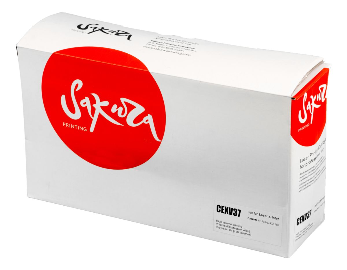 Тонер-туба SAKURA CEXV37 для Canon, черный, 15100 к. IR-1730/IR-1740/IR-1750
Тонер-туба SAKURA CEXV37 для Canon, черный, 15100 к. IR-1730/IR-1740/IR-1750