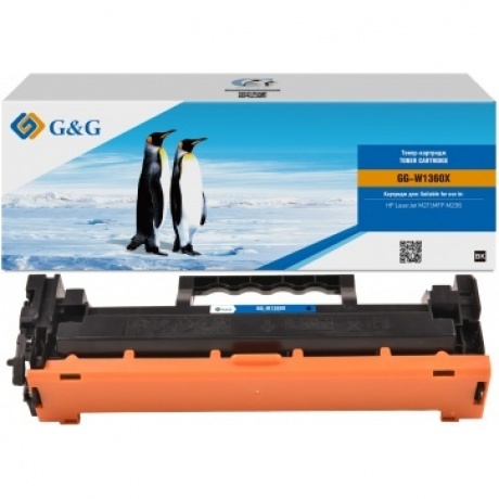 Картридж G&G HP W1360X/136X 2.6k с чипом
Картридж G&G HP W1360X/136X 2.6k с чипом