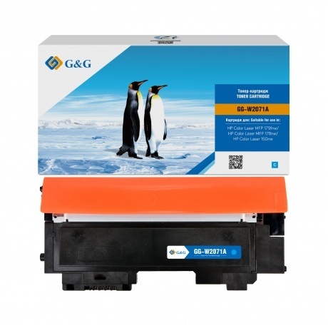 Тонер-картридж G&G HP W2071A/117A синий 0.7k с чипом, Голубой
Тонер-картридж G&G HP W2071A/117A синий 0.7k с чипом, Голубой