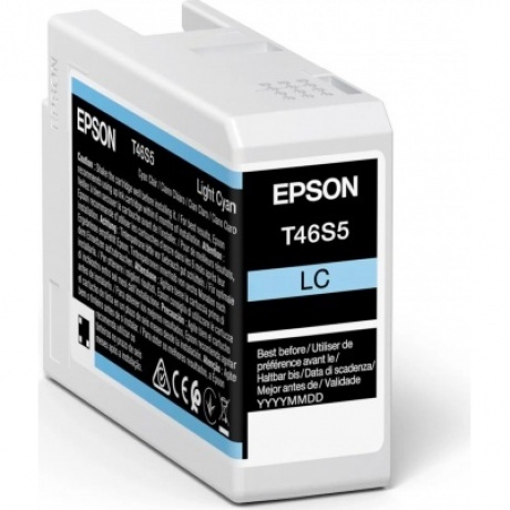 Картридж EPSON C13T46S500 T46S светло-голубой для SC-P700
Картридж EPSON C13T46S500 T46S светло-голубой для SC-P700