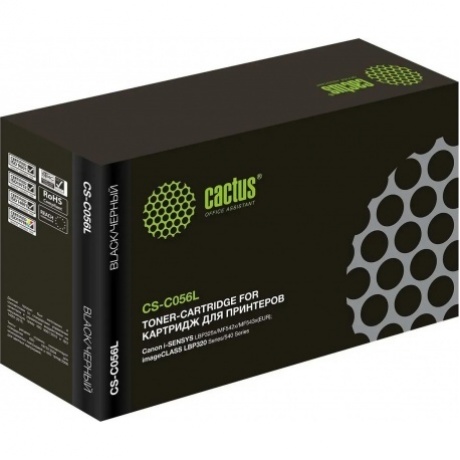 Картридж лазерный Cactus CS-C056L 056 L черный (5100стр.) для Canon imageCLASS LBP320 Series/540 Series
Картридж лазерный Cactus CS-C056L 056 L черный (5100стр.) для Canon imageCLASS LBP320 Series/540 Series