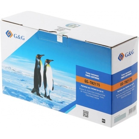 Картридж лазерный G&G GG-TN2175 черный (2600стр.) для Brother HL-2140/2150/2170, DP-7030/70407045N, MF-7045/7320/7440/7840W
Картридж лазерный G&G GG-TN2175 черный (2600стр.) для Brother HL-2140/2150/2170, DP-7030/70407045N, MF-7045/7320/7440/7840W